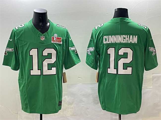 Men's Philadelphia Eagles #12 Randall Cunningham Green 2025 Super Bowl LIX Patch F.U.S.E. Throwback Vapor Untouchable Limited Stitched Jersey,We sell and wholesale Men's Philadelphia Eagles #12 Randall Cunningham Green 2025 Super Bowl LIX Patch F.U.S.E. Throwback Vapor Untouchable Limited Stitched Jersey on line form chian!